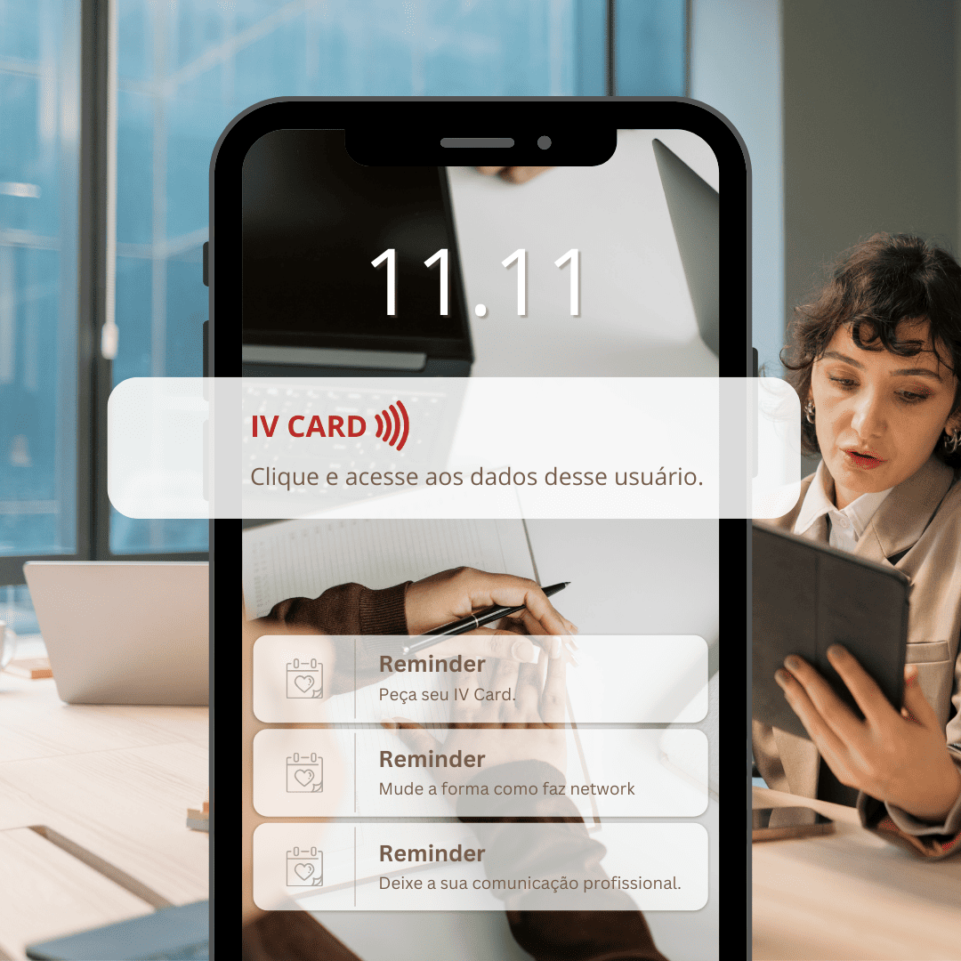 IV Card agora com cartão físico NFC e chaveiro: mais inovação e praticidade para o seu networking